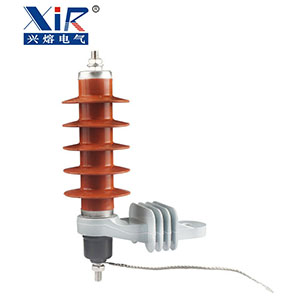 bsports批发10KV氧化锌避雷器HY5WS-17/50L带脱扣器 复合高压避雷器